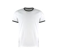Kustom Kit Men's Fashion Fit Ringer T-Shirt in White | Size: Small Kustom Kit White S