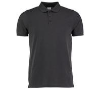 Kustom Kit Men's Klassic Pique Heavy Slim Polo Shirt in Mid Grey | Size: XL Kustom Kit Mid Grey XL