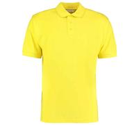 Kustom Kit Men's Klassic Piqué Polo Shirt in Yellow | Size: Large Kustom Kit Yellow L