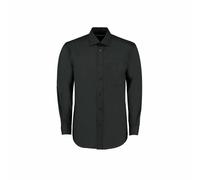 Kustom Kit Mens Long Sleeve Business Shirt Black 14.5 37cm New Formal Work KK104