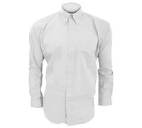 Kustom Kit Mens Long Sleeve Corporate Oxford Shirt (15.5inch) (White)