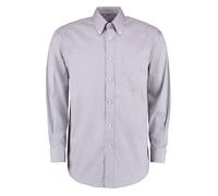 Kustom Kit Men's Long Sleeve Corporate Oxford Shirt in Silver | Size: 18 inches Kustom Kit Silver 18 inches