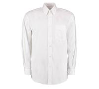 Kustom Kit Men's Long Sleeve Corporate Oxford Shirt in White | Size: 18.5 in Kustom Kit White 18.5 in
