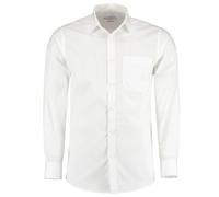 Kustom Kit Mens Long Sleeve Easy Iron Tailored Poplin Shirt