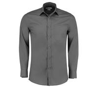 Kustom Kit Mens Long Sleeve Easy Iron Tailored Poplin Shirt