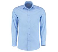 Kustom Kit Men's Long Sleeve Poplin Shirt in Light Blue | Size: 19.5 in Kustom Kit Light Blue 19.5 in