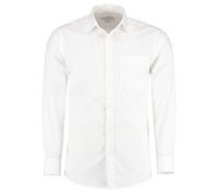 Kustom Kit Men's Long Sleeve Poplin Shirt in White | Size: 18.5 in Kustom Kit White 18.5 in