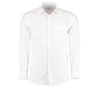 Kustom Kit Men's Long Sleeve Poplin Shirt 20 (White)