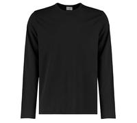 Kustom Kit Mens Long Sleeve T-Shirts, Black, X-Large. KK510