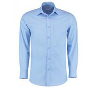 Kustom Kit Men's Long Sleeve Tailored Poplin Shirt in Light Blue | Size: 17.5 in Kustom Kit Light Blue 17.5 in