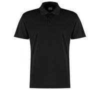 Kustom Kit Men's Micro Mesh Short-Sleeved Polo Shirt in Black | Size: 2XL Kustom Kit Black 2XL