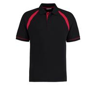 Kustom Kit Men's Oak Hill Piqué Polo Shirt in Black | Size: Small Kustom Kit Black S