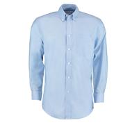 Kustom Kit Men's Oxford Classic Long-Sleeved Shirt in Light Blue | Size: 14.5 in Kustom Kit Light Blue 14.5 in