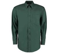 Kustom Kit Men's Oxford Classic Long-Sleeved Shirt in Bottle Green | Size: 22 inches Kustom Kit Bottle Green 22 inches