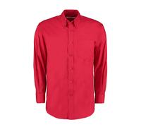 Kustom Kit Mens Oxford Classic Long-Sleeved Shirt20in Red PC5610