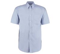 Kustom Kit Men's Oxford Short-Sleeved Formal Shirt in Light Blue | Size: 19.5 in Kustom Kit Light Blue 19.5 in