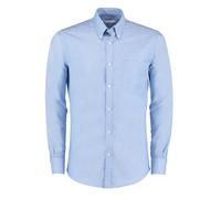 Kustom Kit Men's Oxford Slim Long-Sleeved Shirt in Light Blue | Size: 15.5 in Kustom Kit Light Blue 15.5 in