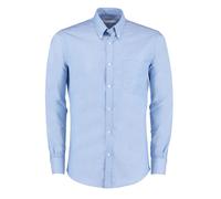 Kustom Kit Men's Oxford Slim Work Formal Shirt in Light Blue | Size: 15.5 in Kustom Kit Light Blue 15.5 in