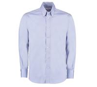 Kustom Kit Men's Oxford Tailored Long-Sleeved Shirt in Light Blue | Size: 16.5 in Kustom Kit Light Blue 16.5 in