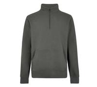 Kustom Kit Mens Pique Quarter Zip SweatshirtM Dark Grey BC7251