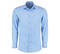 Kustom Kit Men's Poplin Shirt (Long Sleeve) Business, Blue (Light Blue Kk-LBL-), 42 (Size: 16.5)