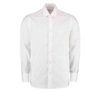 Kustom Kit Men's Poplin Tailored Long-Sleeved Shirt in White | Size: 18.5 in Kustom Kit White 18.5 in