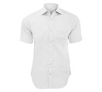 Kustom Kit Mens Premium Non Iron Short Sleeve Shirt (17.5inch) (White)