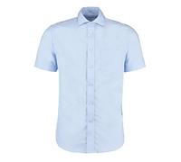 Kustom Kit Mens Premium Short Sleeve Classic Fit Non-Iron Shirt Light Blue 18