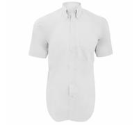 Kustom Kit - Men's Short-Sleeved Shirt - White - Large