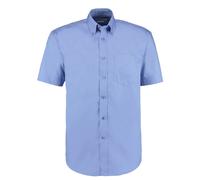 Kustom Kit Men's Short Sleeve Corporate Oxford Shirt in Mid Blue | Size: 16 inches Kustom Kit Mid Blue 16 inches