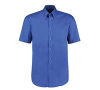 Kustom Kit Mens Short Sleeve Corporate Oxford Shirt Royal 15.5