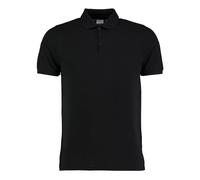Kustom Kit Mens Short Sleeve Polo Shirts, Black, Medium. KK408