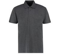 Kustom Kit Mens Short Sleeve Polo Shirts, Dark Grey Marl, X-Large. KK422