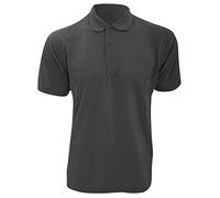 Kustom Kit Mens Short Sleeve Polo Shirts, Graphite, XX-Large. KK403