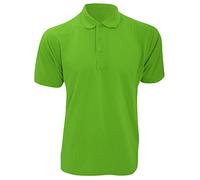 Kustom Kit Mens Short Sleeve Polo Shirts, Lime, XXXXX-Large. KK403