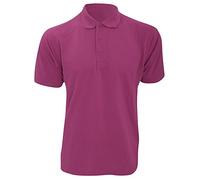 Kustom Kit Mens Short Sleeve Polo Shirts, Magenta, XXX-Large. KK403