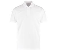 Kustom Kit Mens Short Sleeve Polo Shirts, White, XXXX-Large. KK422