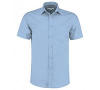 Kustom Kit Men's Short Sleeve Tailored Poplin Shirt in Light Blue | Size: 16.5 in Kustom Kit Light Blue 16.5 in