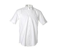 KUSTOM KIT Men's Short SleeveFormal Shirt - White - White - 17