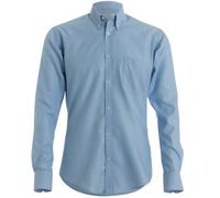 Kustom Kit Men's Slim Fit Long Sleeved Oxford Work Shirt in Light Blue | Size: 17 inches Kustom Kit Light Blue 17 inches