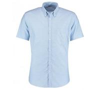 Kustom Kit Men's Slim Fit Short Sleeve Oxford Shirt in Light Blue | Size: 14.5 in Kustom Kit Light Blue 14.5 in