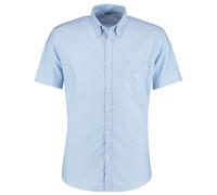 Kustom Kit Men's Slim Short-Sleeved Shirt in Light Blue | Size: 14.5 in Kustom Kit Light Blue 14.5 in
