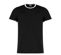 Kustom Kit Men's Style Contrast Coloured Fashion Fit Ringer Tee