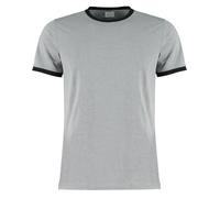 Kustom Kit Men's Style Contrast Coloured Fashion Fit Ringer Tee