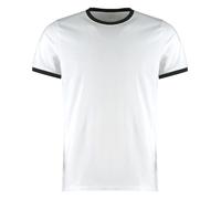 Kustom Kit Men's Style Contrast Coloured Fashion Fit Ringer Tee