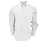 Kustom Kit Mens Superior Oxford Long Sleeved Shirt 8 Sizes 3 Colours BC599