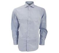 Superior Oxford Long Sleeved Shirt Kustom Kit Light Blue 18 in