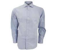 Kustom Kit Men's Superior Oxford Long Sleeved Shirt in Light Blue | Size: 16 inches Kustom Kit Light Blue 16 inches