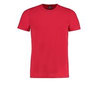 Kustom Kit Fashion Fit T-Shirt, Red, M, Tear Out Label, Sublimation Printing Ready
