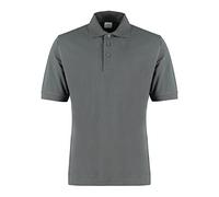 Kustom Kit Men's Superwash Cotton Klassic Polo Shirt, Dark Grey, MED